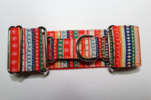 Sighthound Collar in "Christmas Stripes"